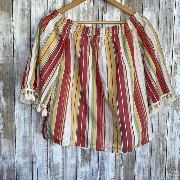 Wrangler Tops - Wrangler Retro Off The Shoulder Rodeo Blouse